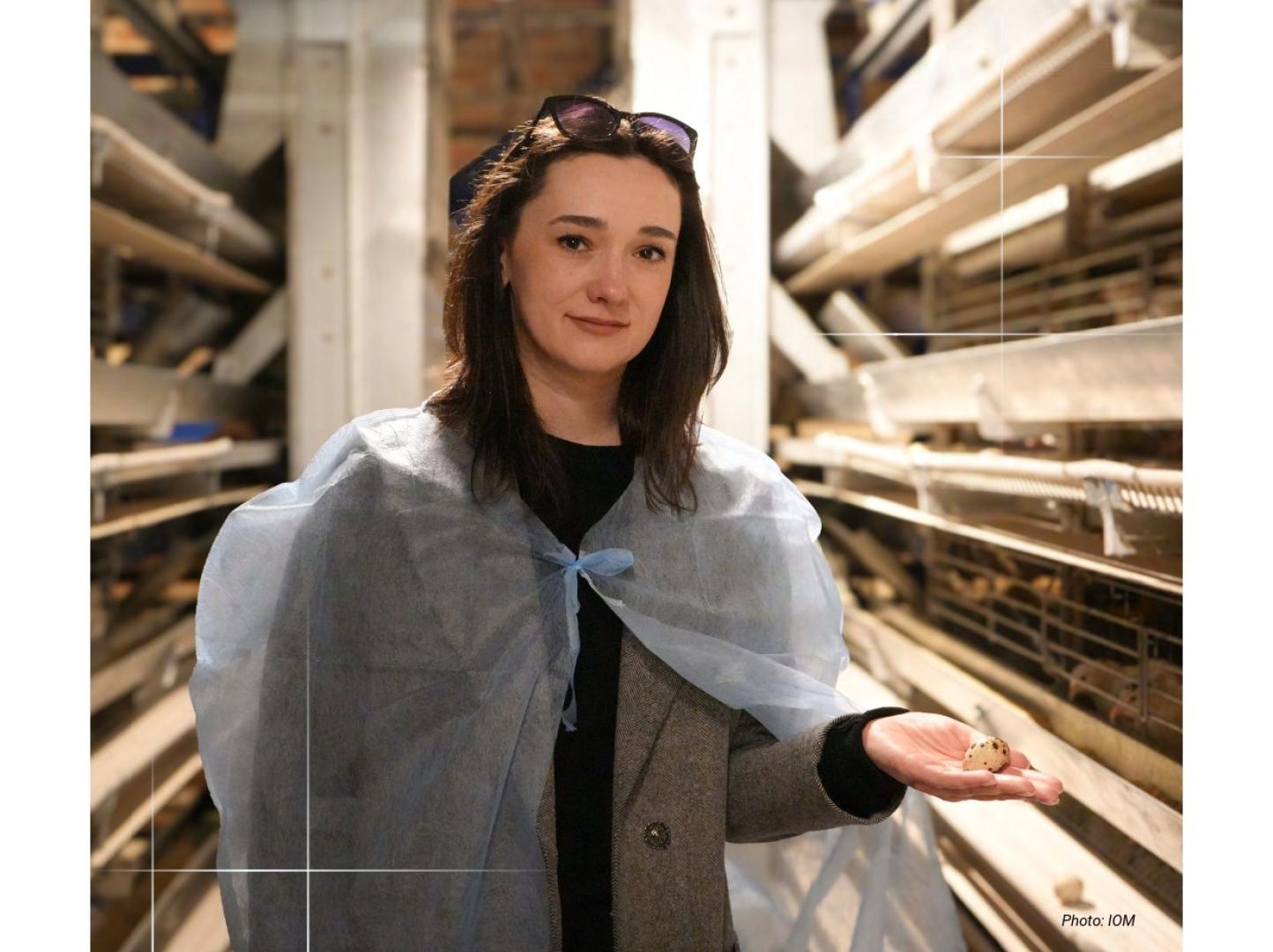 A portrait of a women