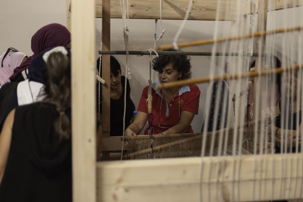 Women learning and working with support from the BERYT Cultural and Creative Industries project, funded by the Lebanon Financing  Facility, a multi-donor trust fund administered by the World Bank. 