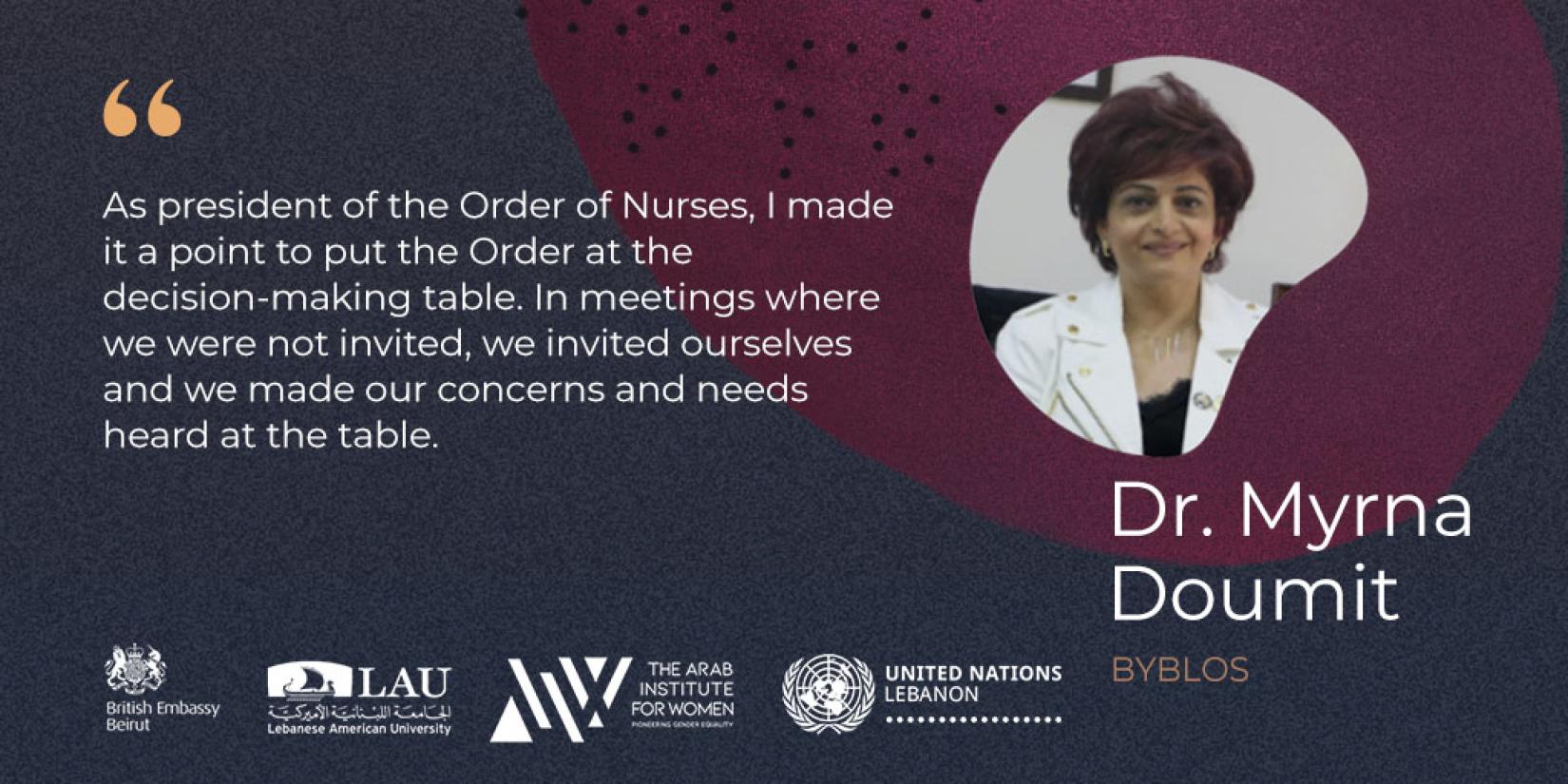 Dr Myrna Doumit Quote