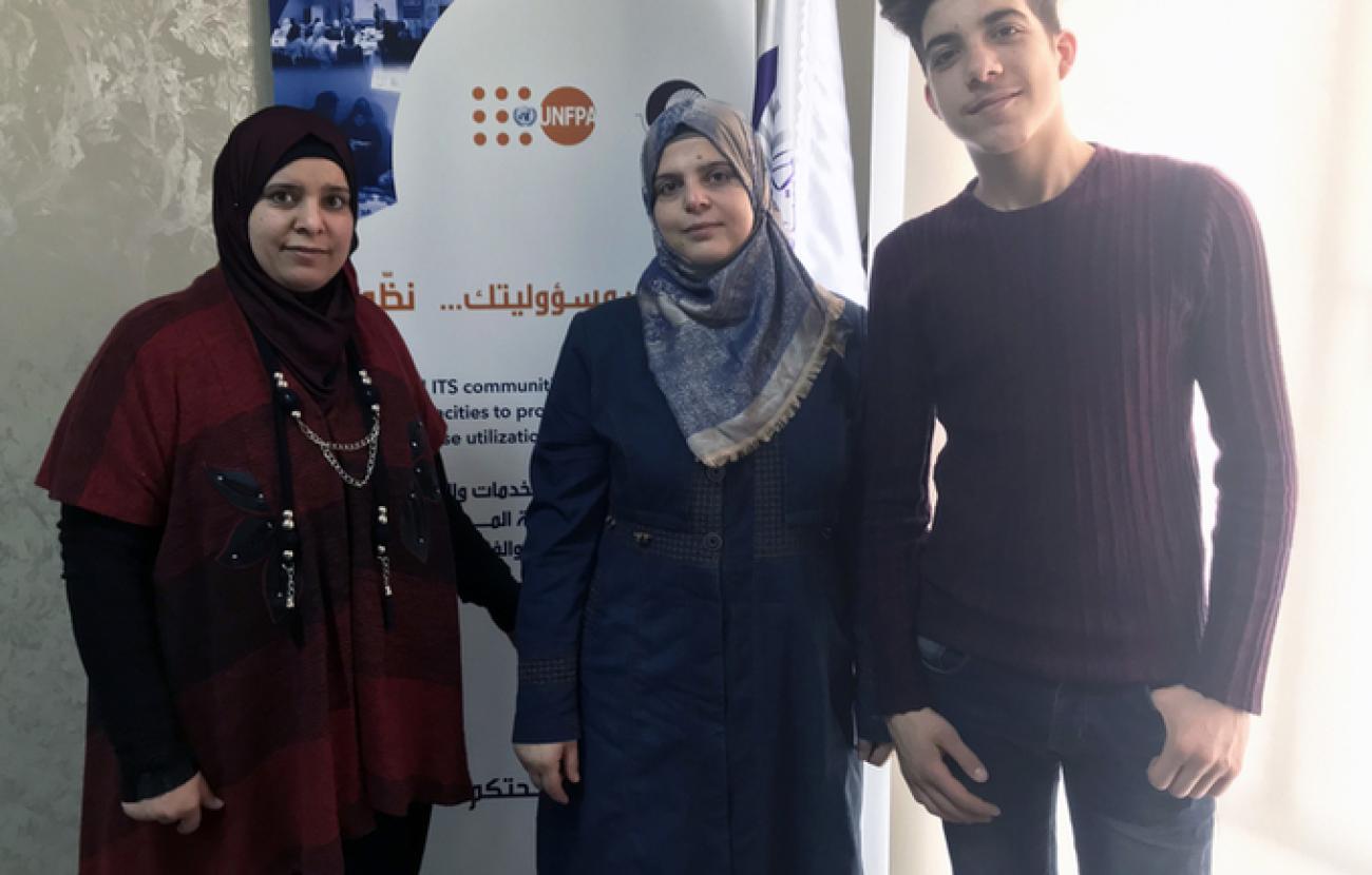 Zeina, Khouloud and Mohamad are a family of peer educators