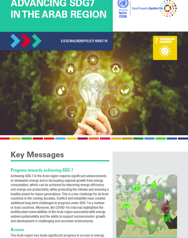 Advancing SDG7 in the Arab Region