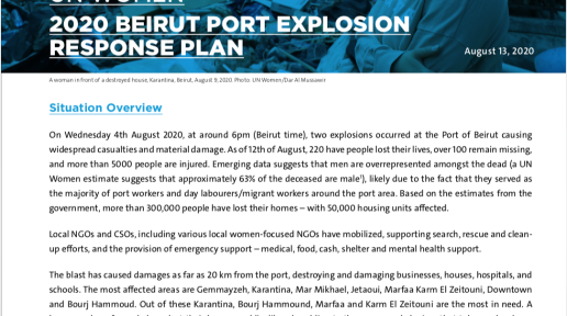 2020 Beirut Port Explosion Response Plan