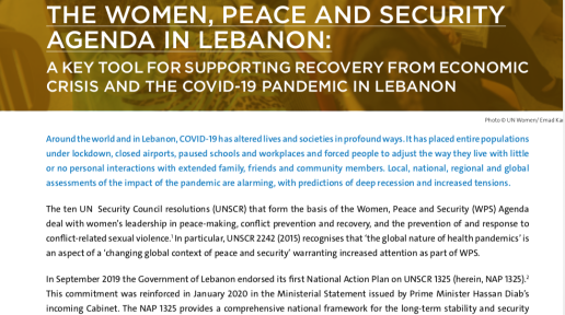 The Women, Peace, and Security Agenda in Lebanon